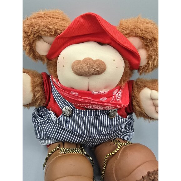 Vintage 1980's Furskins Xavier Roberts Stuffed Plush Bubba Teddy Bear 13.5" EUC - Picture 4 of 7